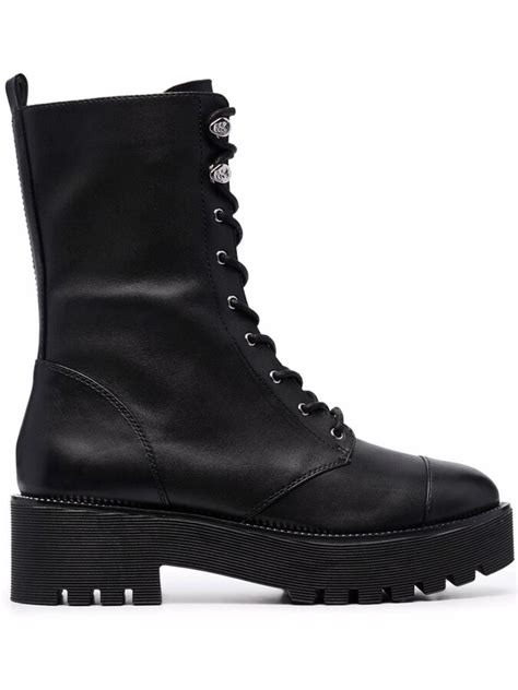 Bryce Leather Platform Combat Boot 